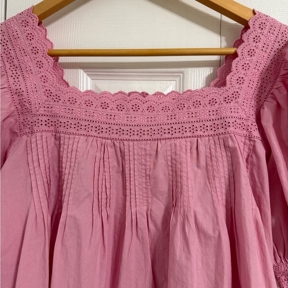 Doen Pink Lace-Trimmed Blouse - Picture 8 of 11